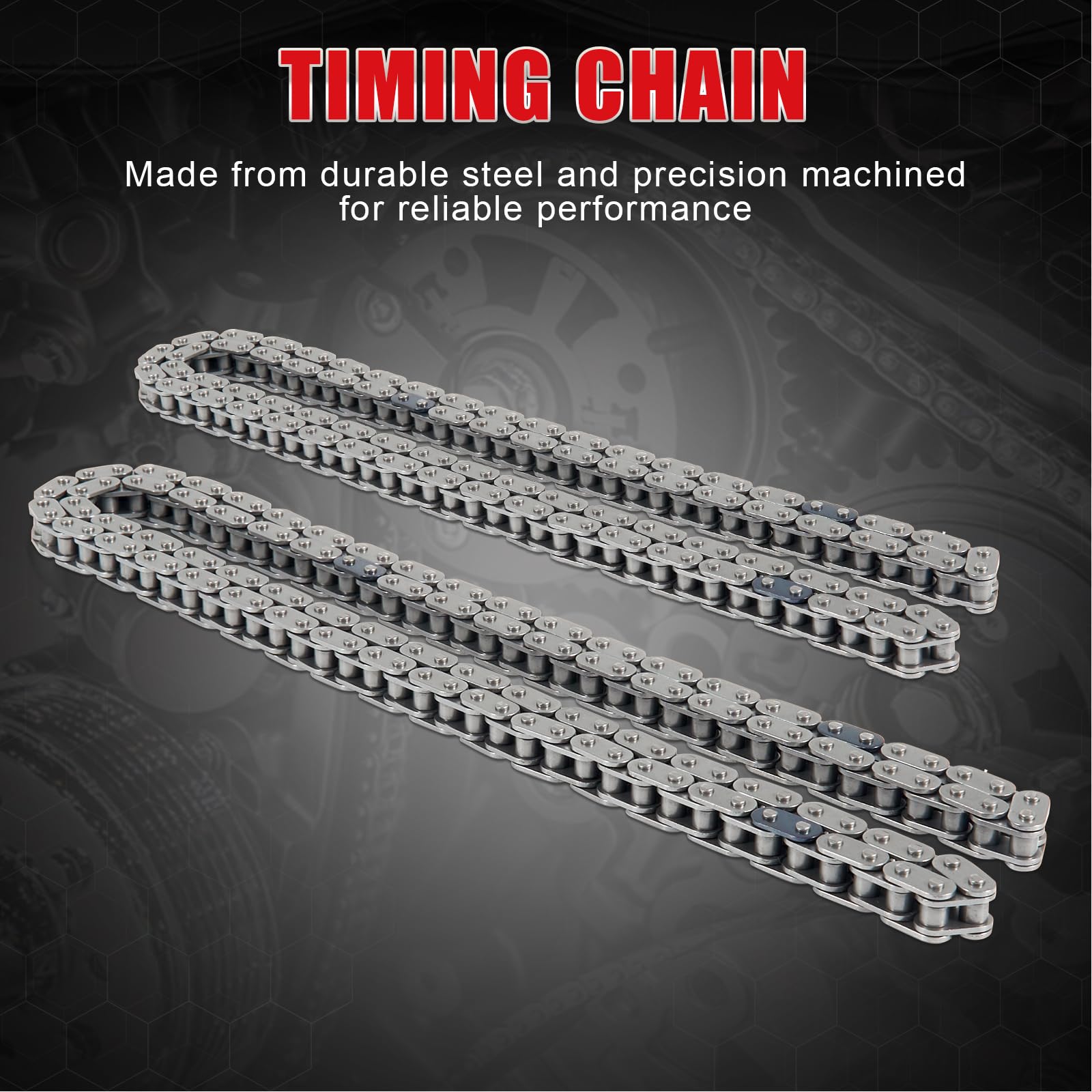 94201S Timing Chain Kit with Tensioner Guide Rail Crank Sprocket